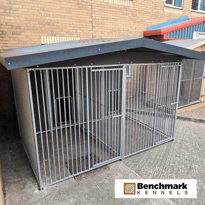 10 X 12 ft Duo Eco Thermal Plastic Dog Kennel - Kennel Company