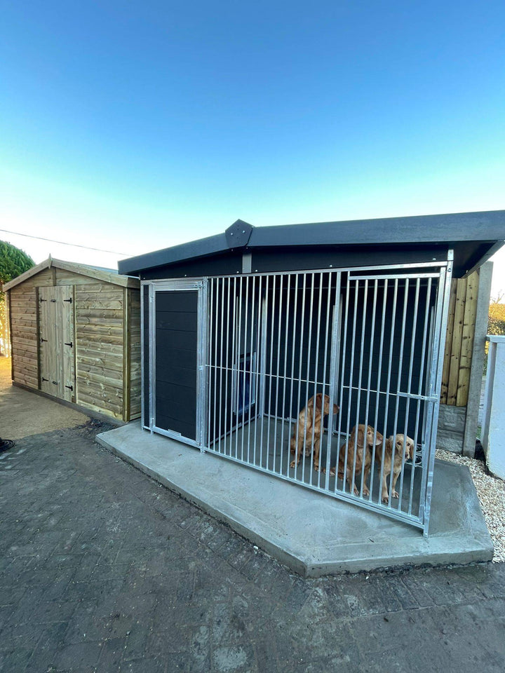 10 X 4 ft Single Eco Thermal Plastic Dog Kennel - Kennel Company