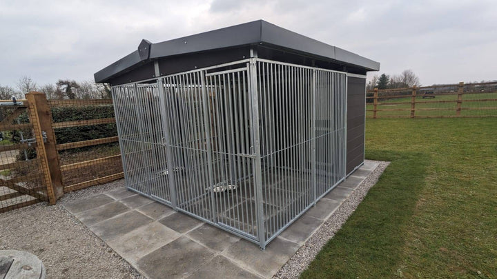 10 X 10 ft Duo Eco Thermal Plastic Dog Kennel - Kennel Company
