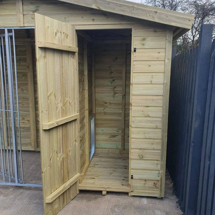 10 X 4 ft Single Dog Kennel | Installation Included - Kennel Company