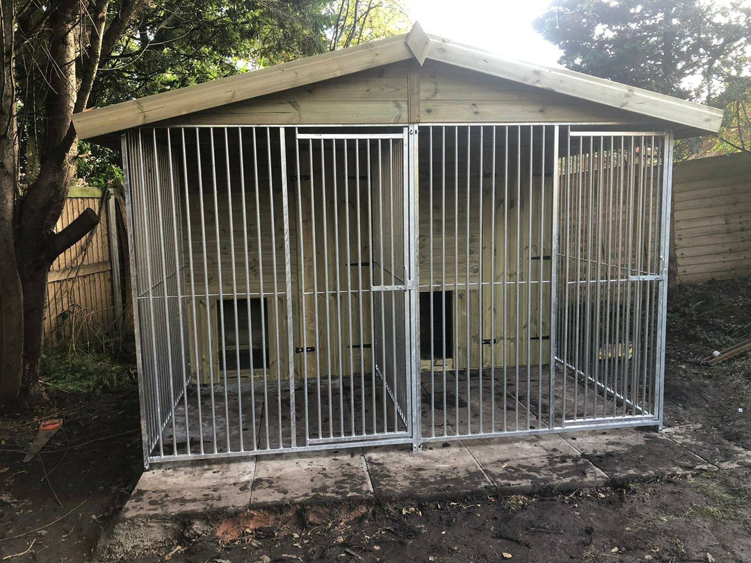 10 X 10 ft Double Dog Kennel - Kennel Company