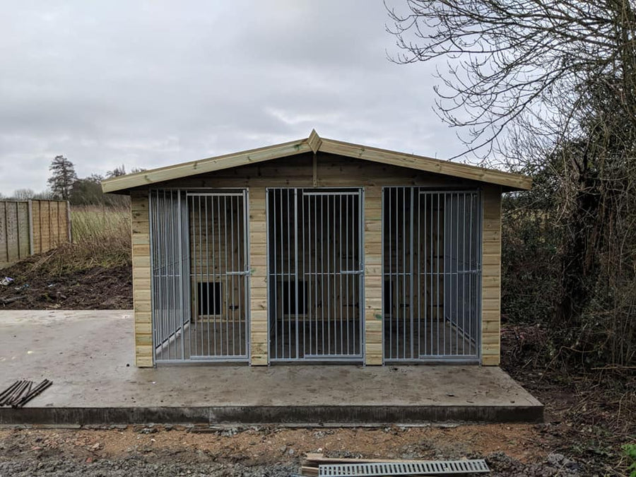 12 X 10 ft Triple Dog Kennel - Kennel Company