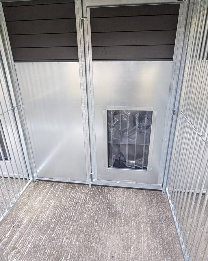 24 X 8 ft Six Bay Eco Thermal Plastic Dog Kennel - Kennel Company