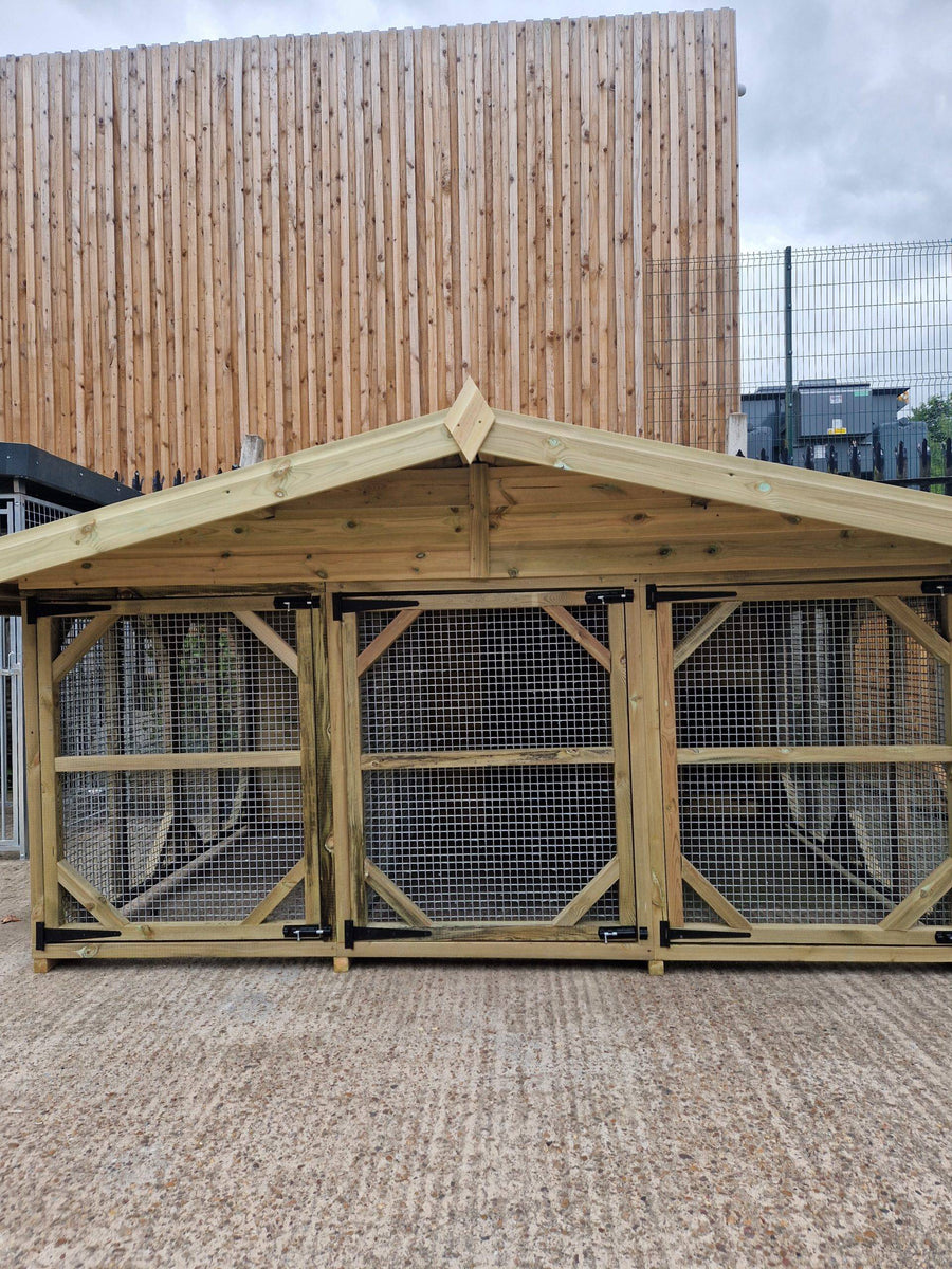 12 X 10 ft Triple Dog Kennel  / Animal Housing - Kennel Company