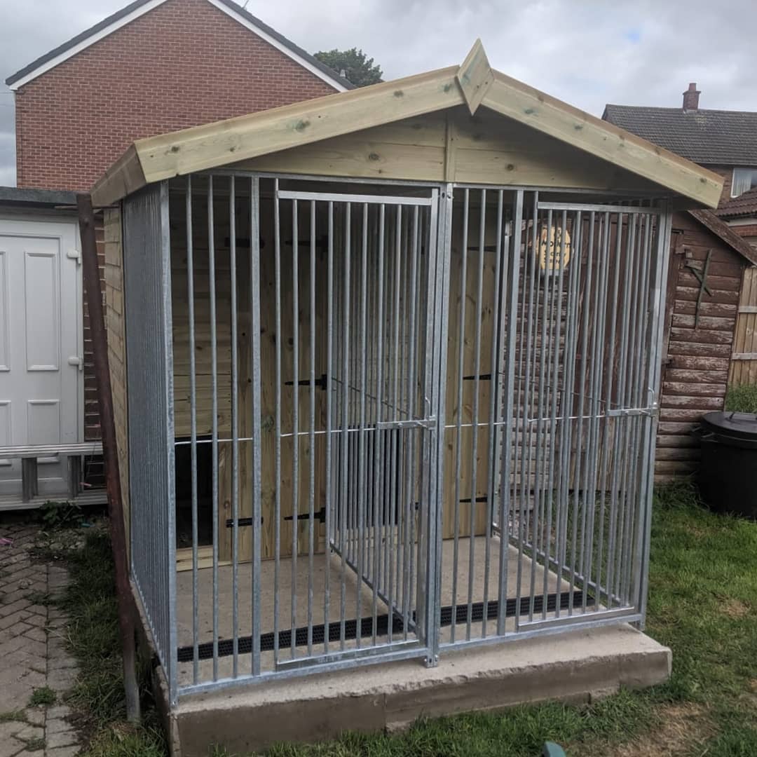 6.5 X 10 ft Double Dog Kennel - Kennel Company