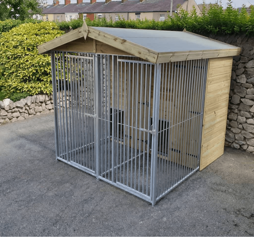 6.5 X 7 ft Double Dog Kennel - Kennel Company