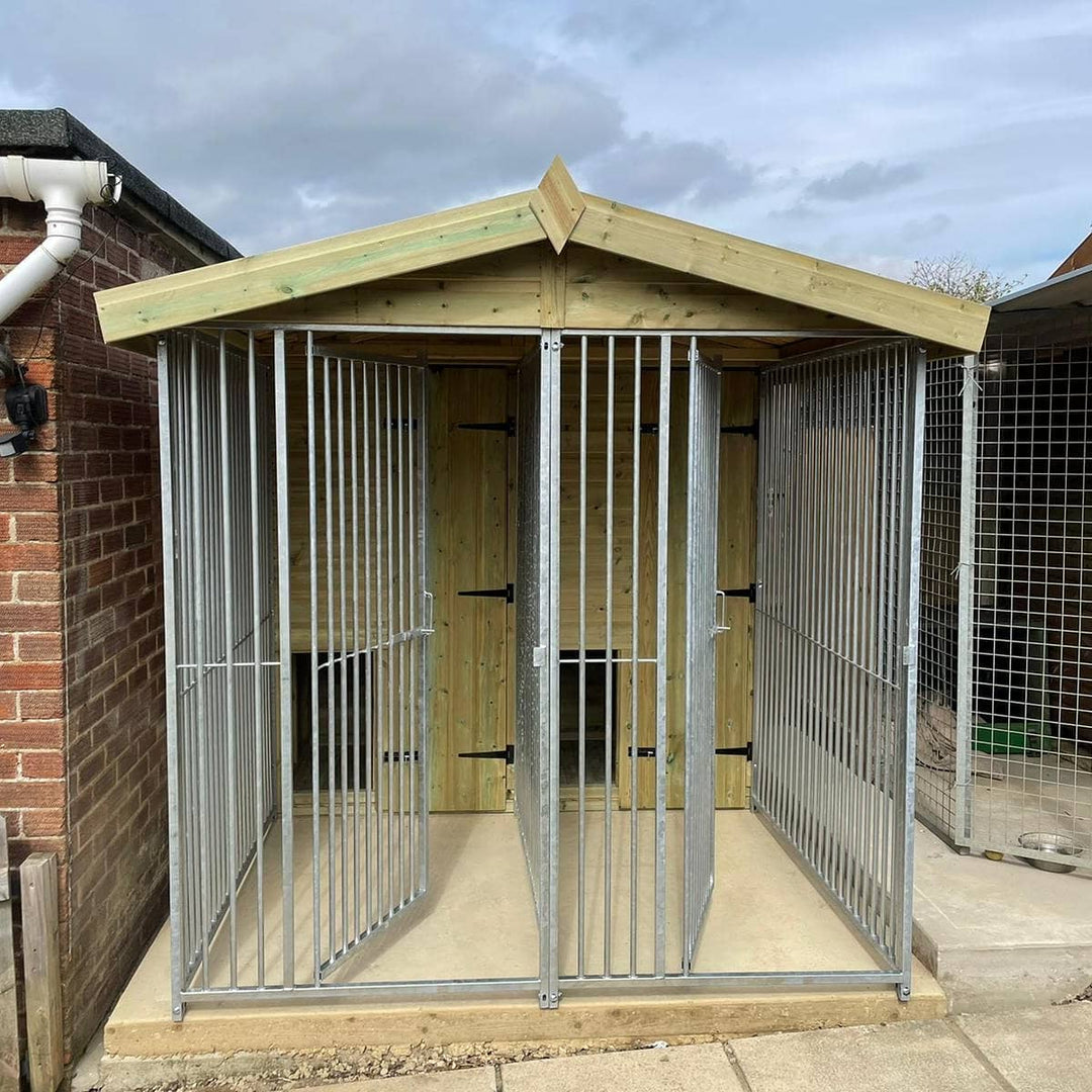 6.5 X 8 ft Double Dog Kennel - Kennel Company