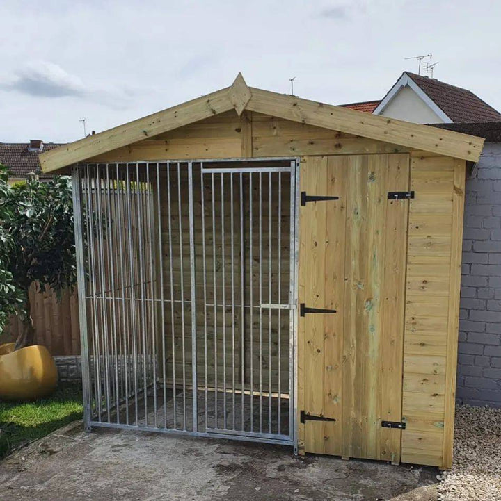 12 X 4 ft Single Dog Kennel | Installation Included - Kennel Company