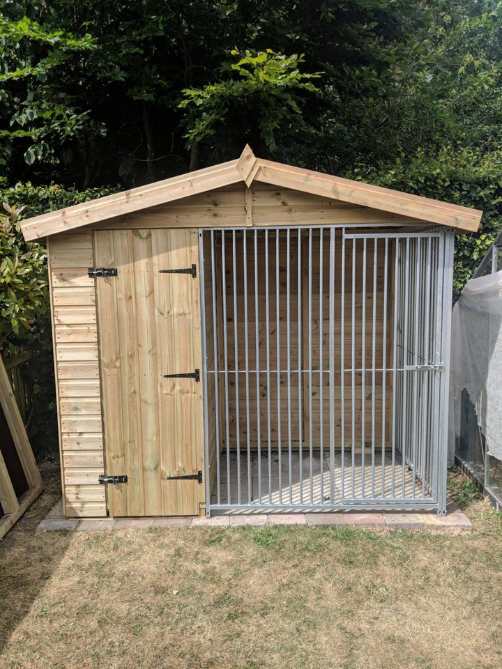 12 X 4 ft Single Dog Kennel | Installation Included - Kennel Company