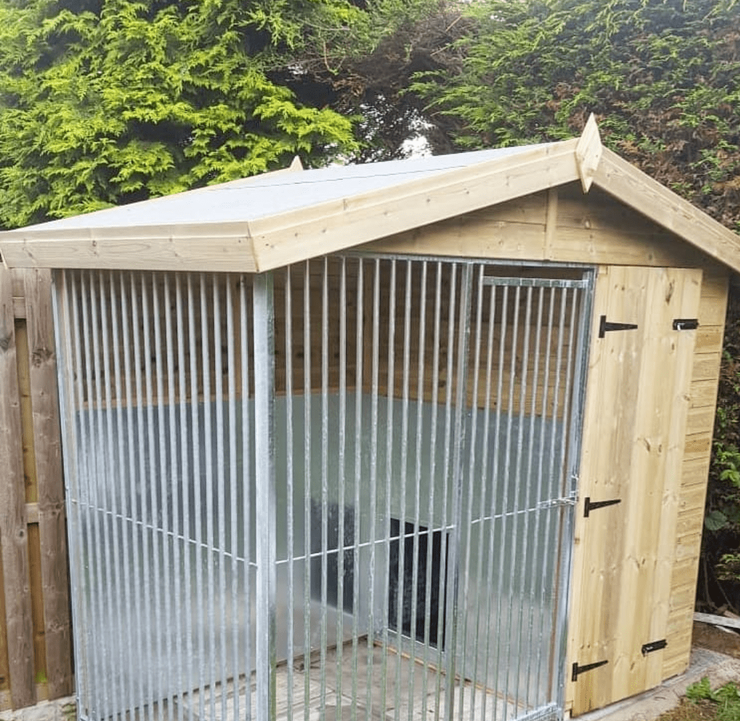 8 X 4ft Single Dog Kennel | Installation Included - Kennel Company