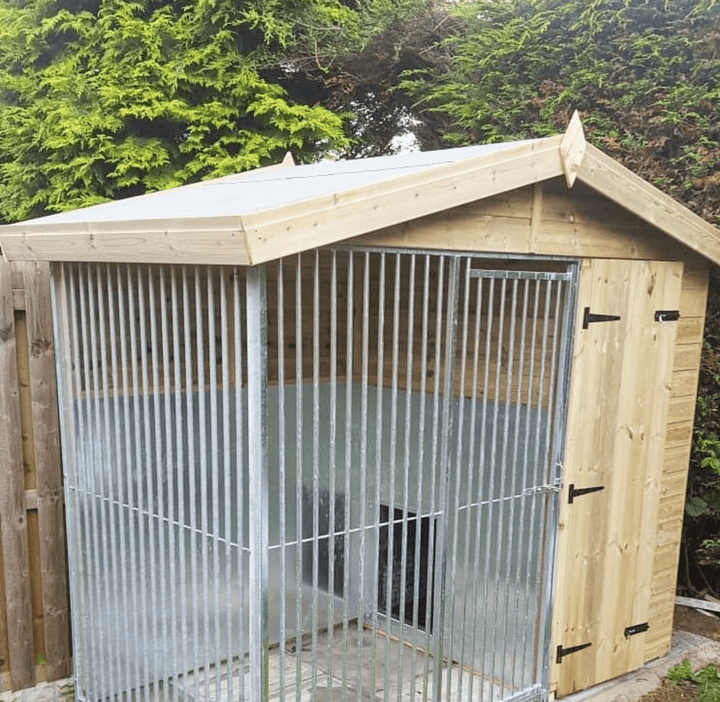 8 X 4ft Single Dog Kennel | Installation Included - Kennel Company
