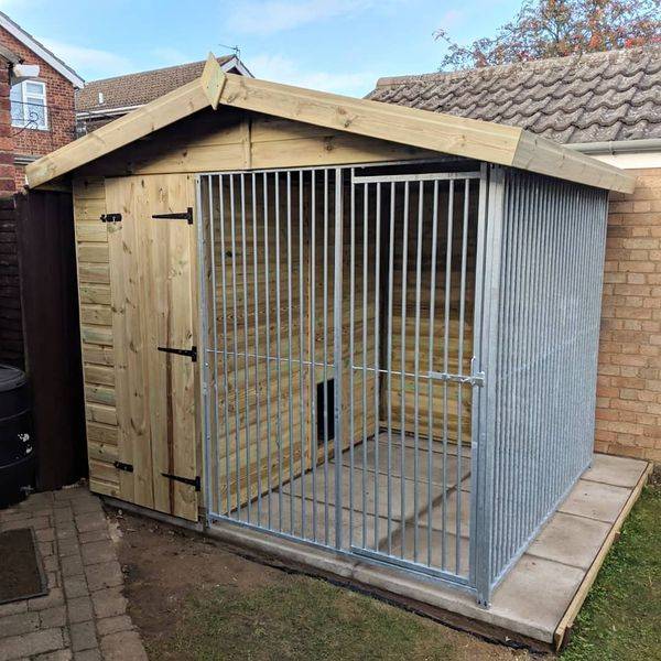 8 X 6.5 ft Single Dog Kennel - Kennel Company