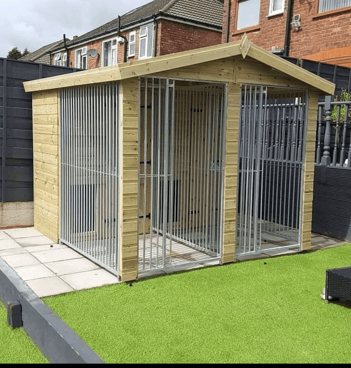 8 X 8 ft Double Dog Kennel - Kennel Company