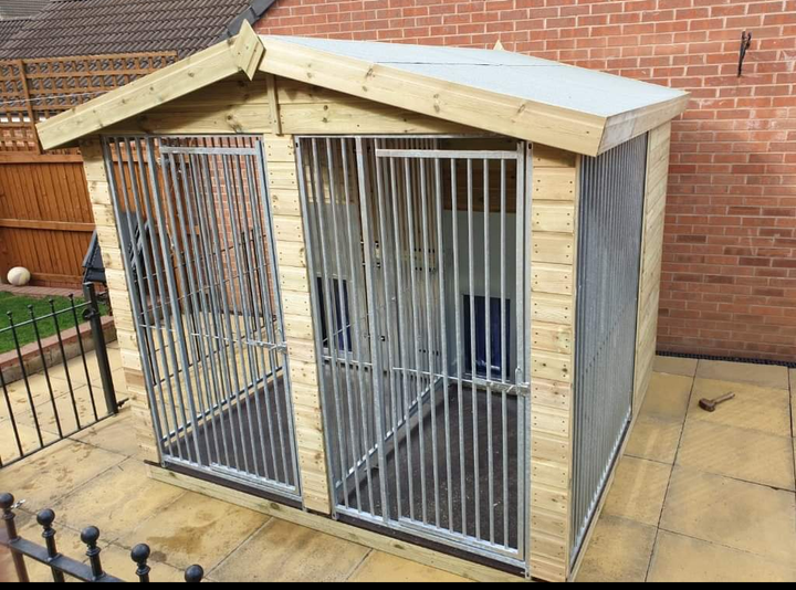 8 X 8 ft Double Dog Kennel - Kennel Company
