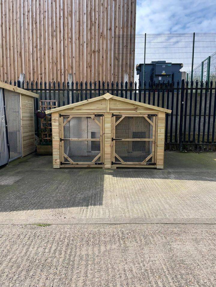 6.5 X 10 ft Duo Dog Kennel  / Animal Housing - Kennel Company