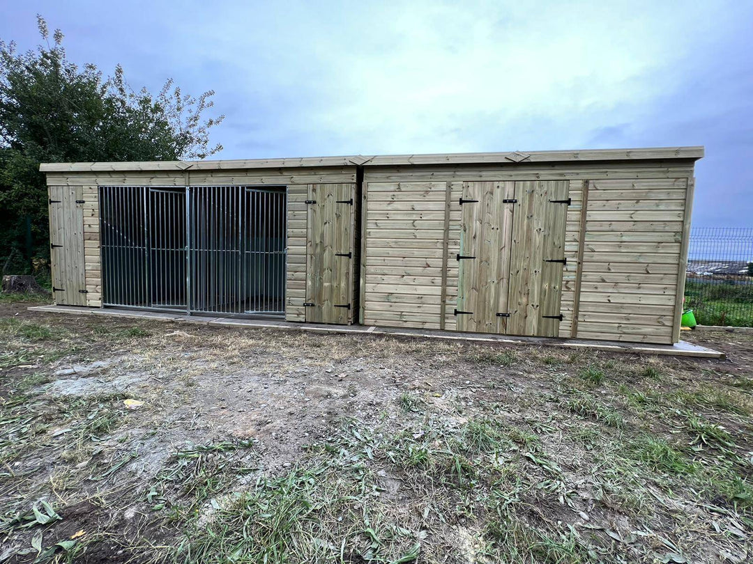 12 x 4 ft Shed with Pent Roof - Kennel Company