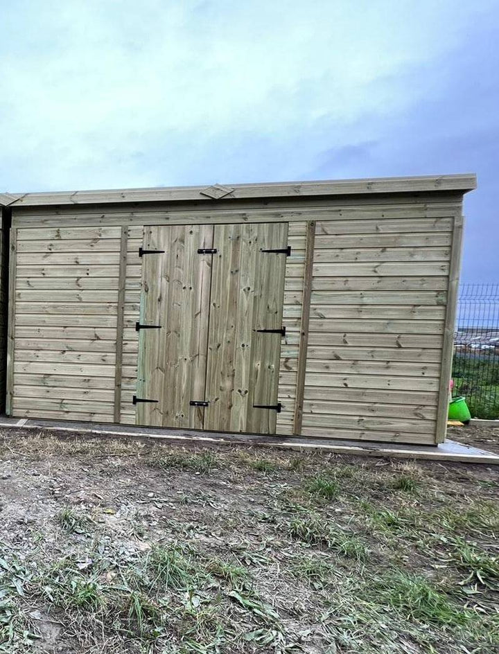 12 x 4 ft Shed with Pent Roof - Kennel Company