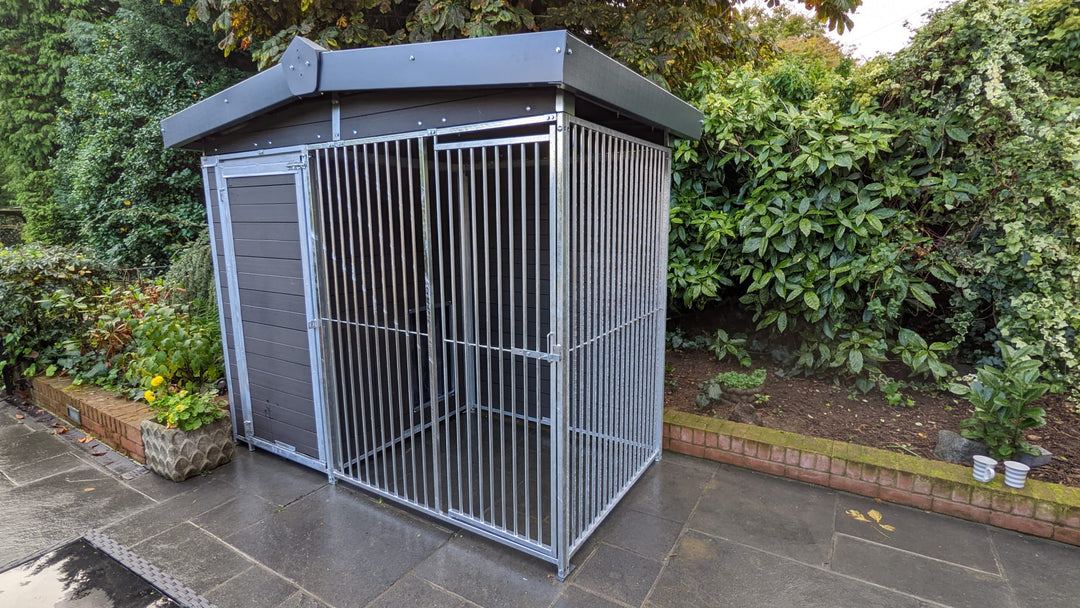 8 X 4 ft Single Eco Thermal Plastic Dog Kennel - Kennel Company