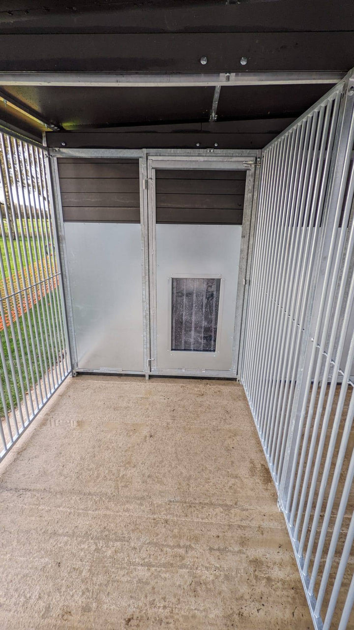 20 X 8 ft Five Bay Eco Thermal Plastic Dog Kennel - Kennel Company