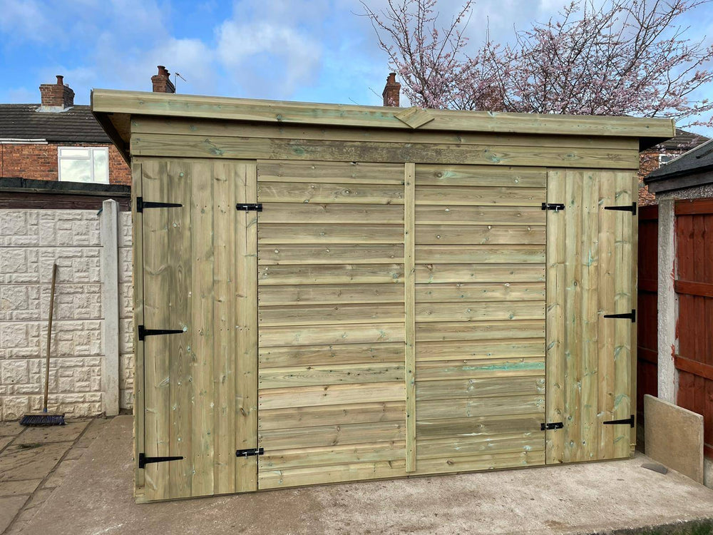 10 x 5 ft Double Shed with Pent Roof - Kennel Company