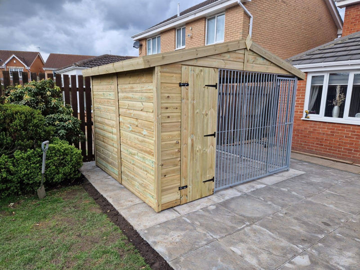 10 X 10 ft Single Dog Kennel - Kennel Company