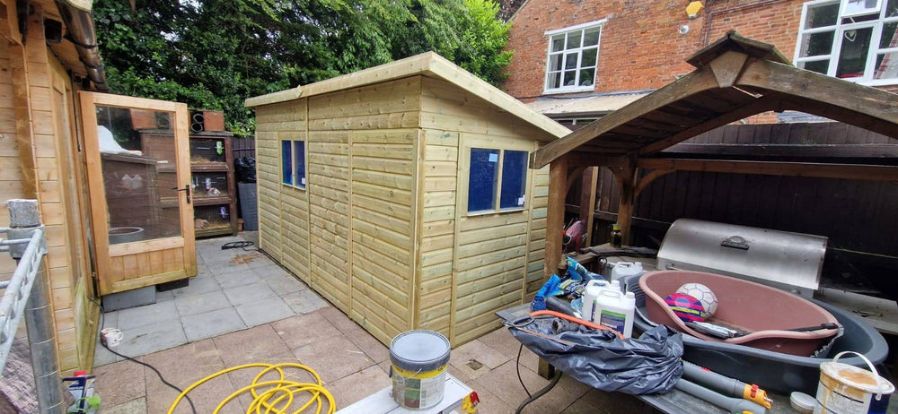 14 x 6ft Pent Shed - Kennel Company