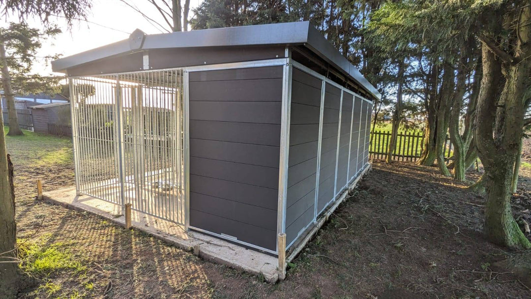 24 X 8 ft Six Bay Eco Thermal Plastic Dog Kennel - Kennel Company