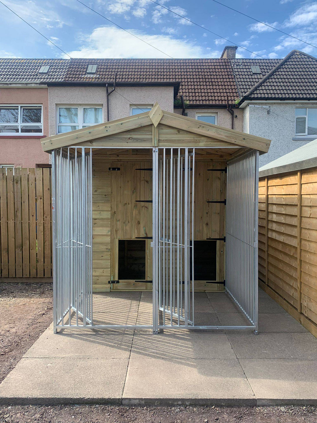 6.5 X 7 ft Double Dog Kennel - Kennel Company