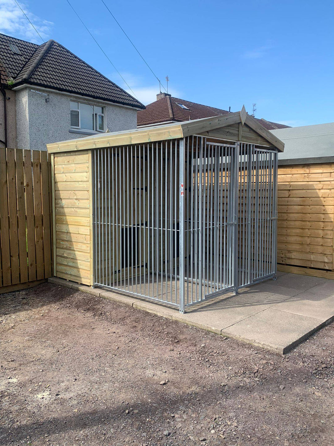6.5 X 7 ft Double Dog Kennel - Kennel Company