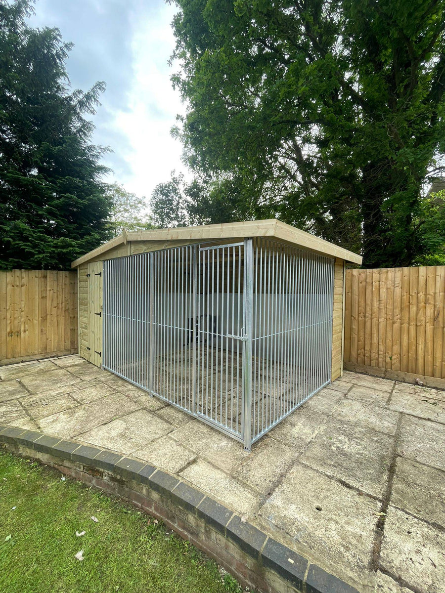 14 X 6.5 ft Single Dog Kennel - Kennel Company