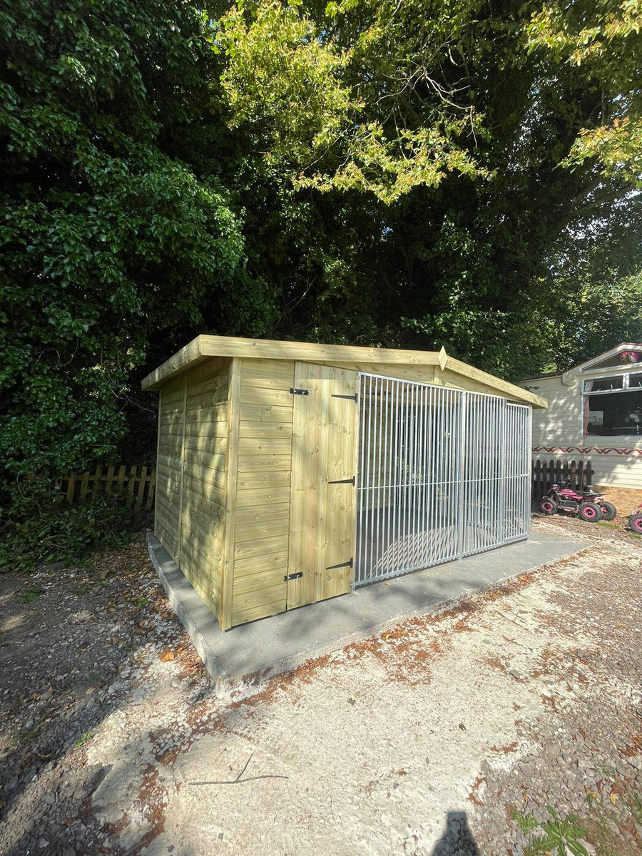 14 X 8 ft Single Dog Kennel - Kennel Company